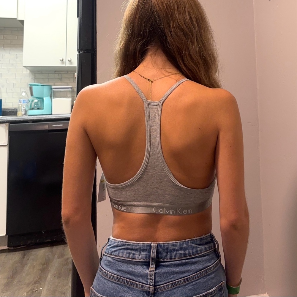 Calvin Klein Gray Racerback Bralette - Picture 4 of 10